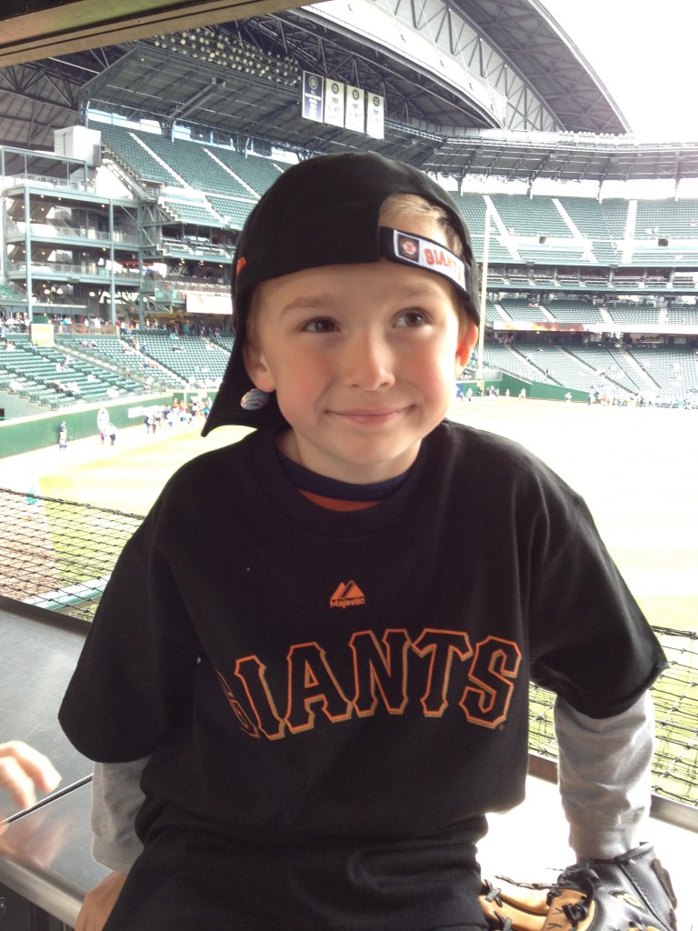 Ty in new Giants gear