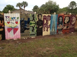 Just a small section of the "Paint the trail" art work viewable along Seminole County Trail near Longwood, Florida.