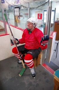 My first time on the ice resulted in my first trip to the penalty box. Yes, for tripping an 8 year old.