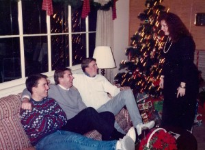 Kaufer kids celebrating Christmas in the early 1900s